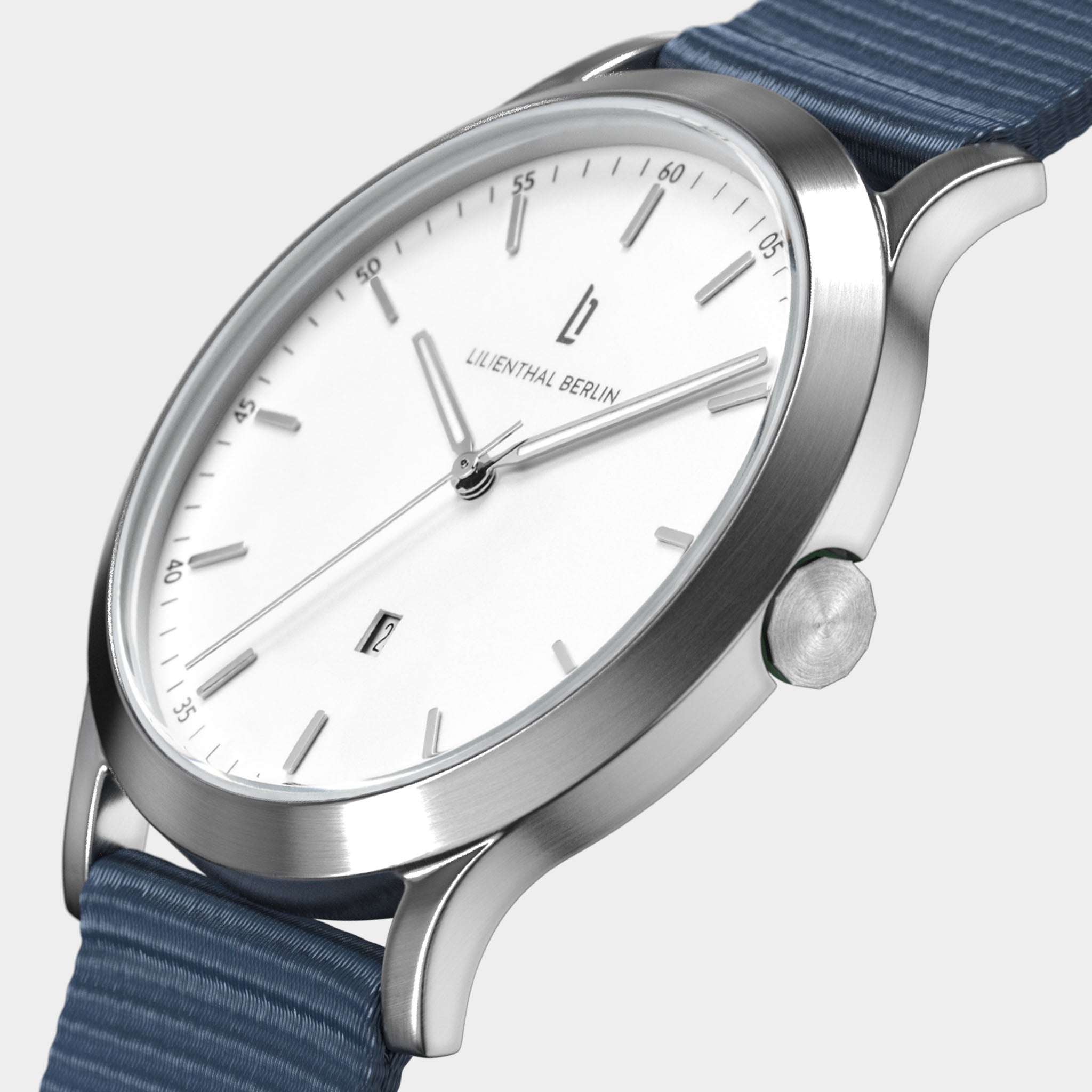 lilienthal-berlin-huxley-uhr-silver-white-sportive-40-mm image 2