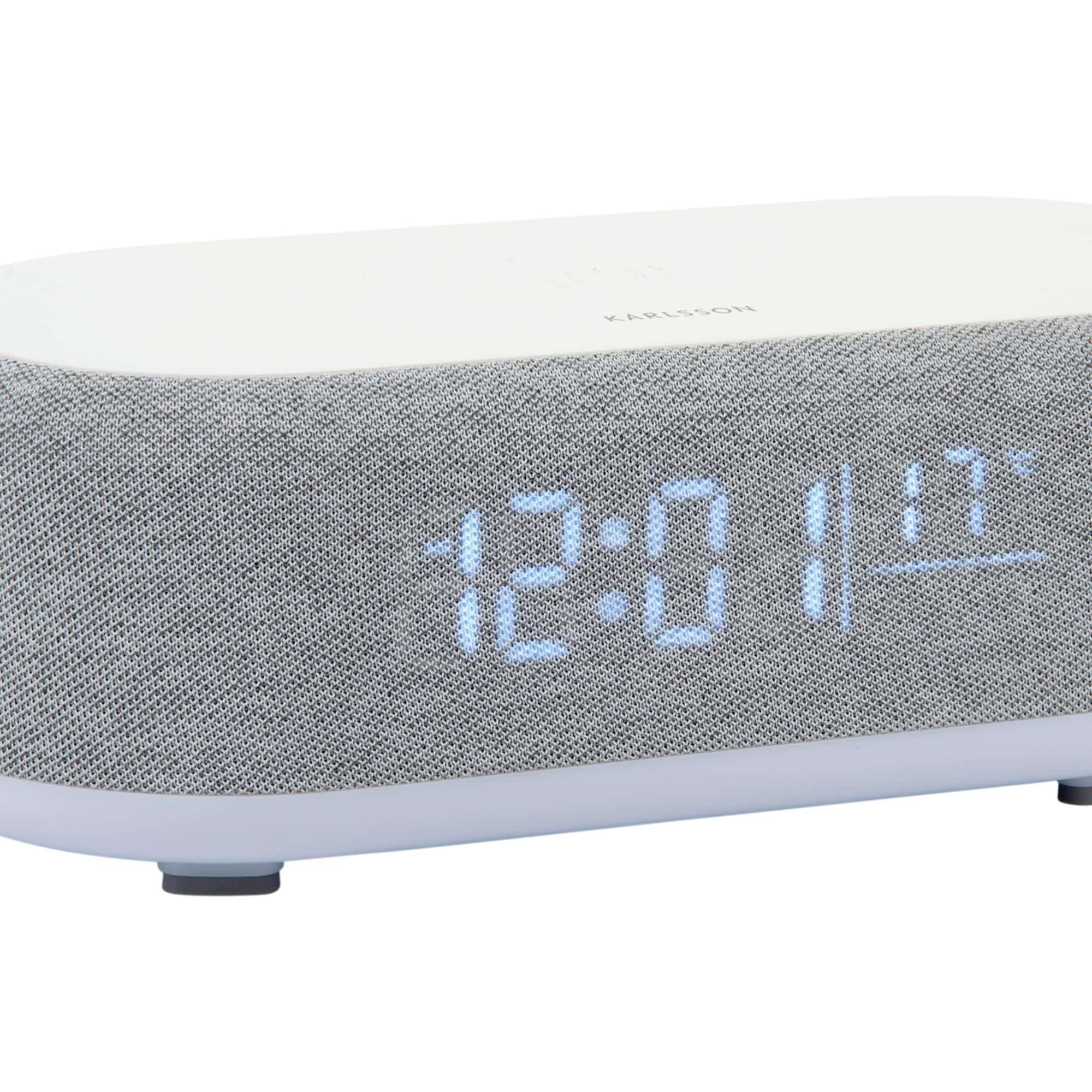 karlsson-vogue-wecker-mit-bluetooth-lautsprecher-und-wireless-charging-mausgrau- image 3