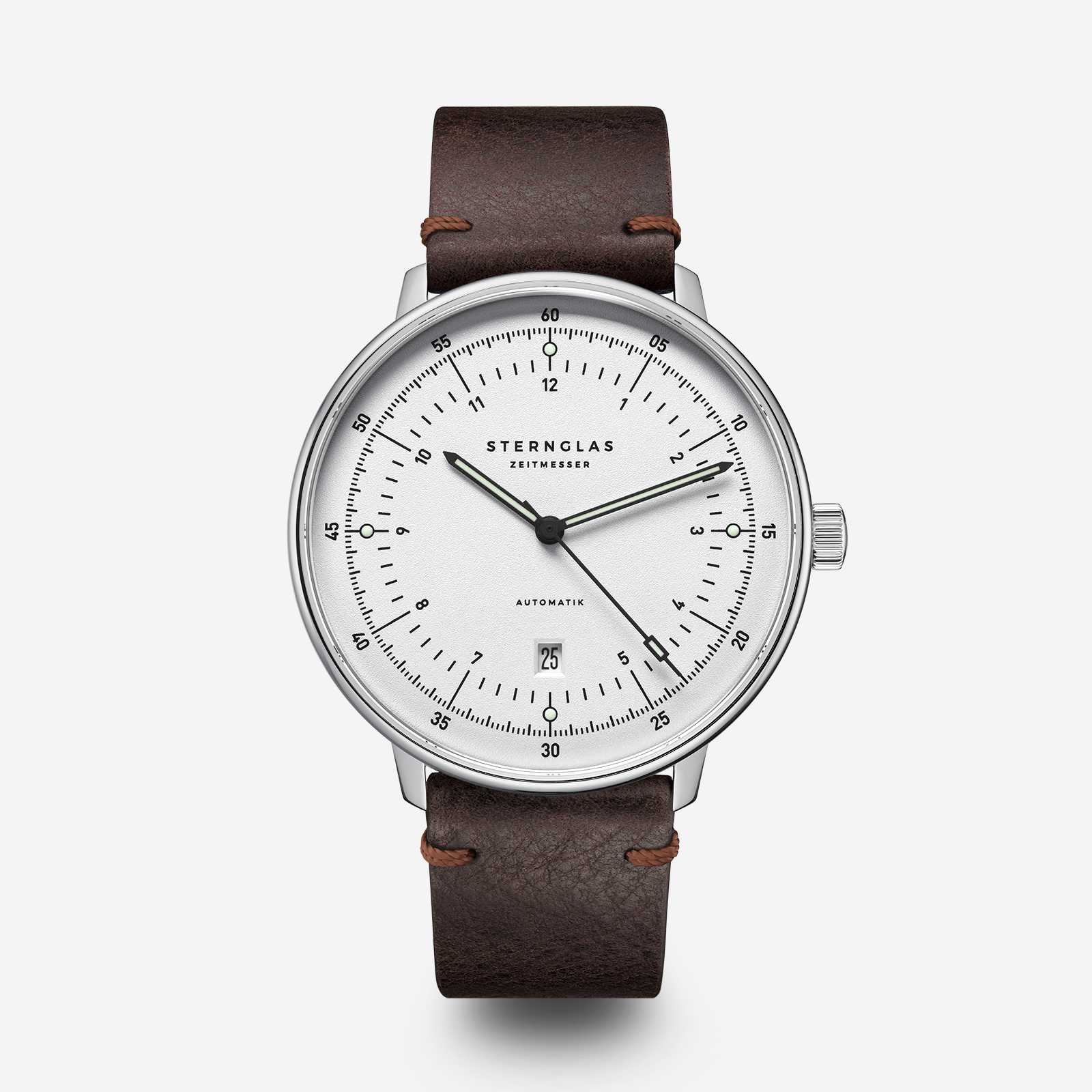 sternglas-hamburg-automatik-uhr-42-mm-silber image 1