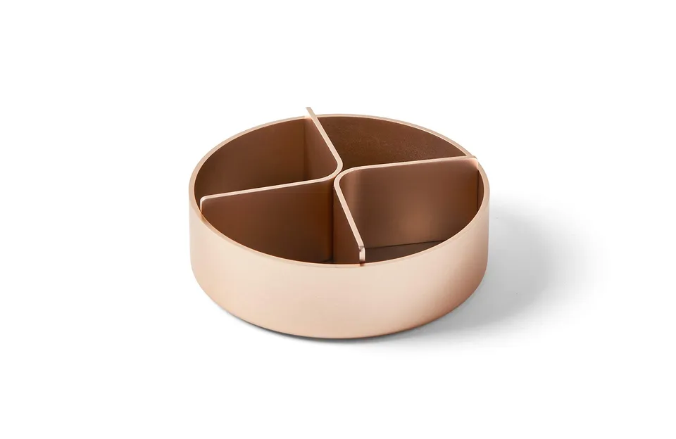 lexon-city-schreibtisch-tablett-soft-gold-rund-mit-4-f-chern image 1