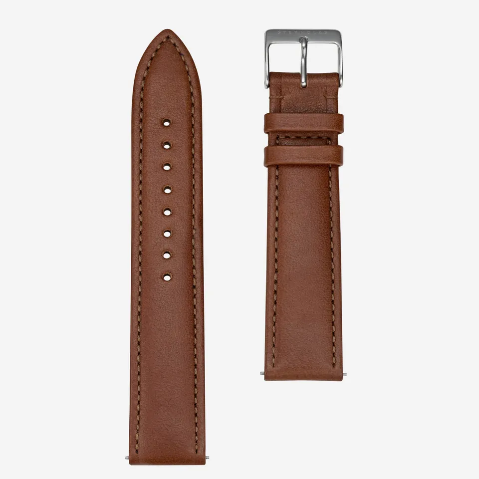sternglas-modena-lederarmband-20-mm-braun-silber image 1