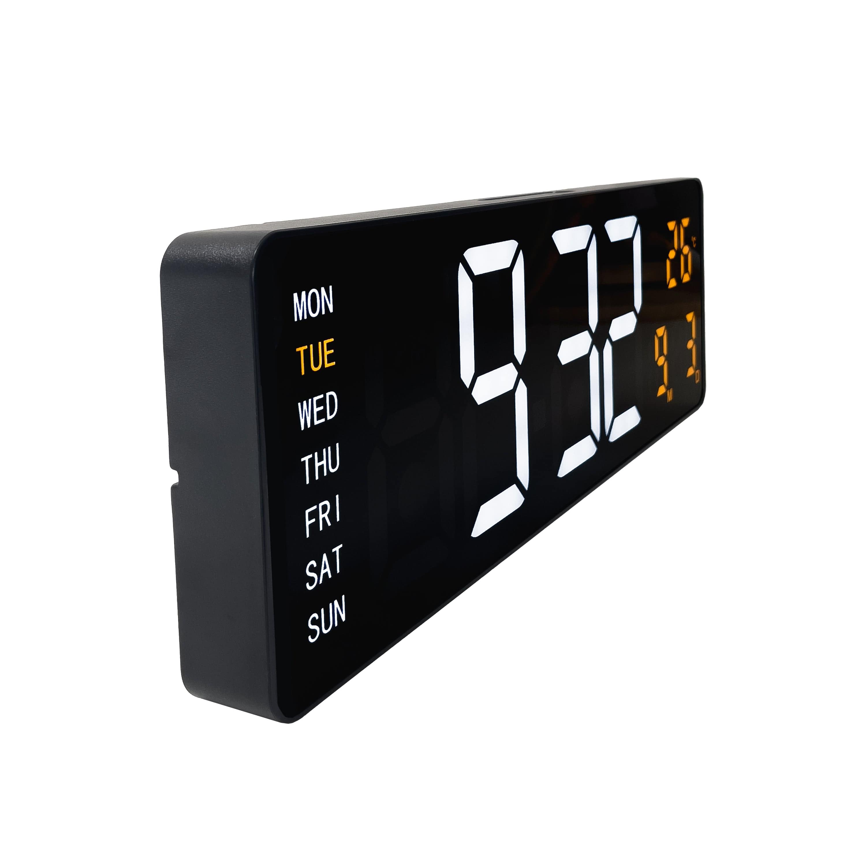 nextime-super-digi-digital-wanduhr-wecker-38-8-cm-schwarz-abs image 3