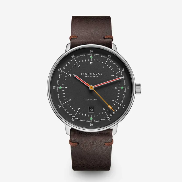 sternglas-hamburg-automatik-neugraphit-42-mm-leder image 1
