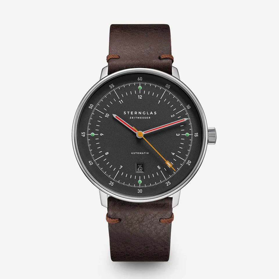 sternglas-hamburg-automatik-neugraphit-42-mm-leder image 1