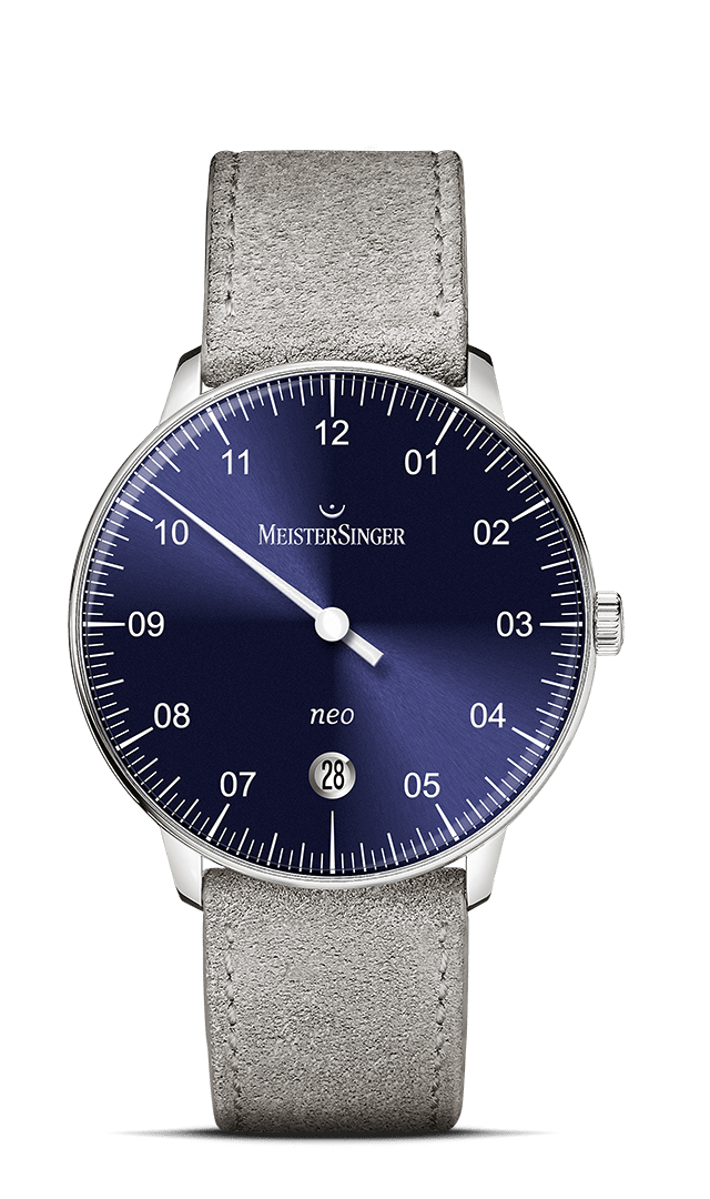 meistersinger-neo-sonnenschliff-blau-einzeiger-armbanduhr image 1