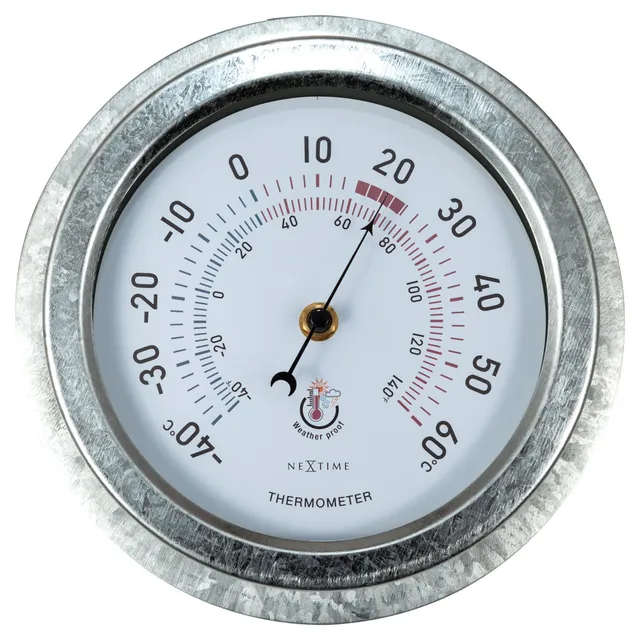 nextime-lily-gartenthermometer-22cm-metall-verzinkt-wetterfest image 1