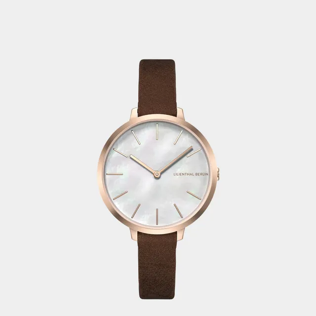 lilienthal-berlin-rosalux-damenuhr-rose-pearl-white image 1