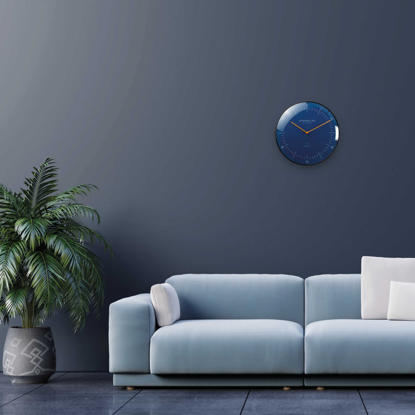 sternglas-naos-funk-wanduhr-k-stenblau-aluminium image 5