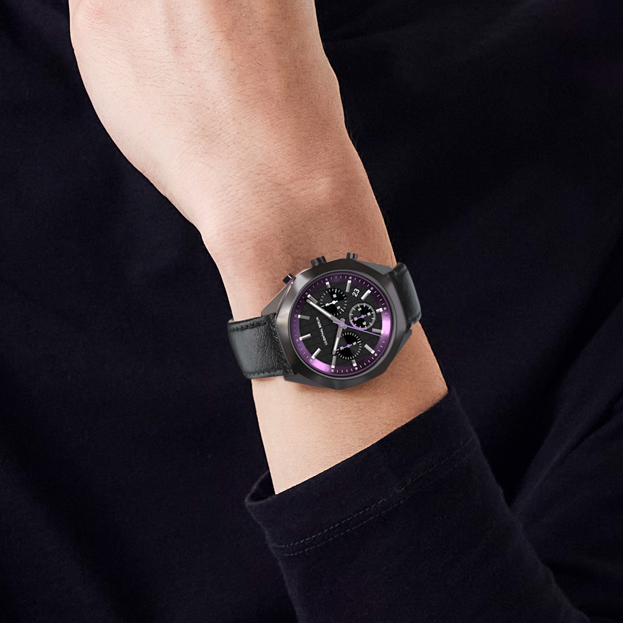 lilienthal-berlin-octachrono-dark-silver-purple-chronograph-40-mm image 8