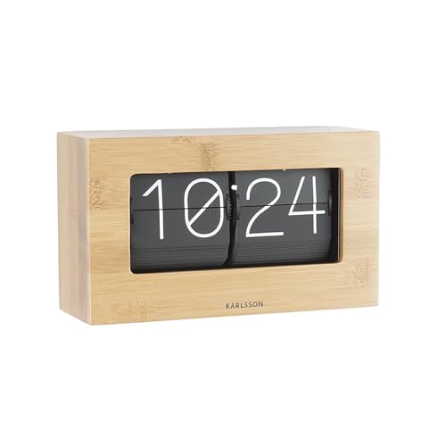 karlsson-boxed-flip-tischuhr-bambus-20-5-x-7-x-11-5-cm image 7