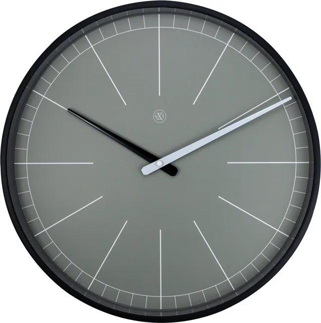 nxt-gray-wanduhr-40-cm-kunststoff-minimalistisch image 1