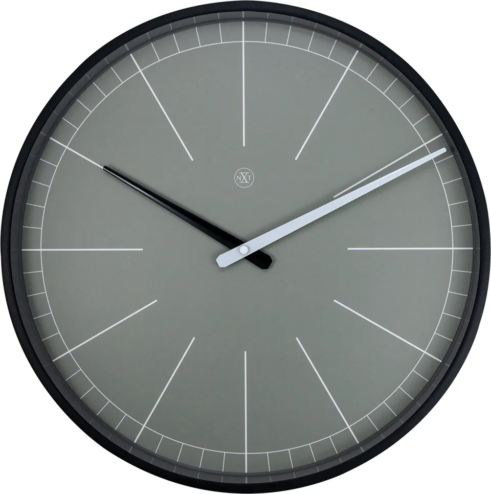nxt-gray-wanduhr-40-cm-kunststoff-minimalistisch image 1
