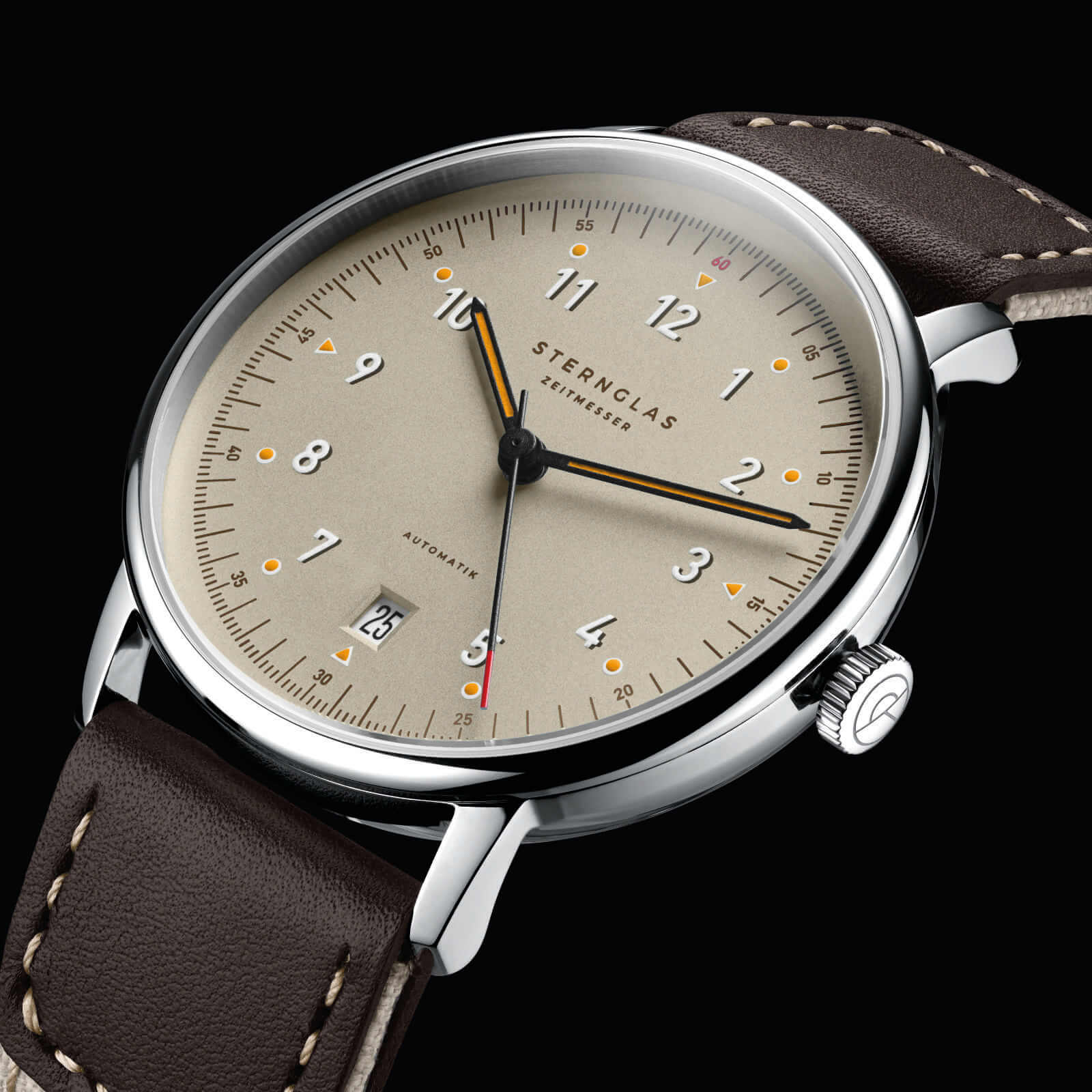 sternglas-lumatik-automatik-unisex-armbanduhr-38-mm-beige-leder image 4