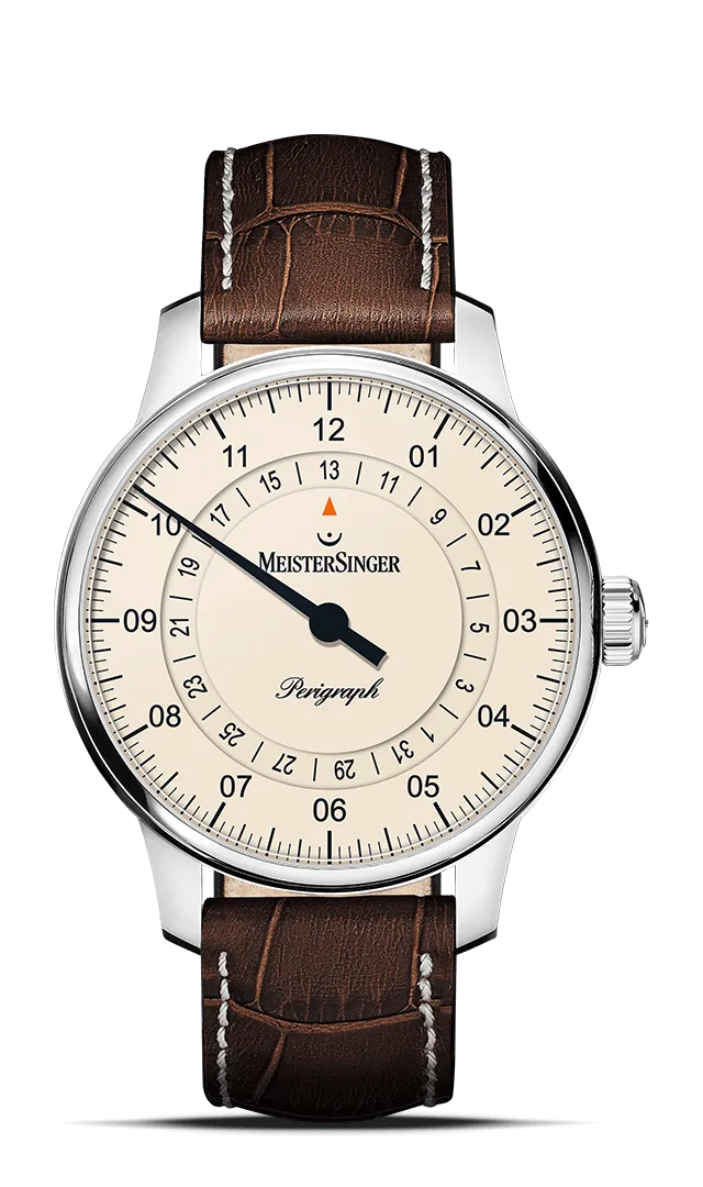 meistersinger-perigraph-herrenuhr-38mm-elfenbein image 1