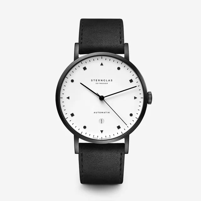 sternglas-zirkel-edition-bauhaus-automatik-40-mm-dlc-limitiert image 1