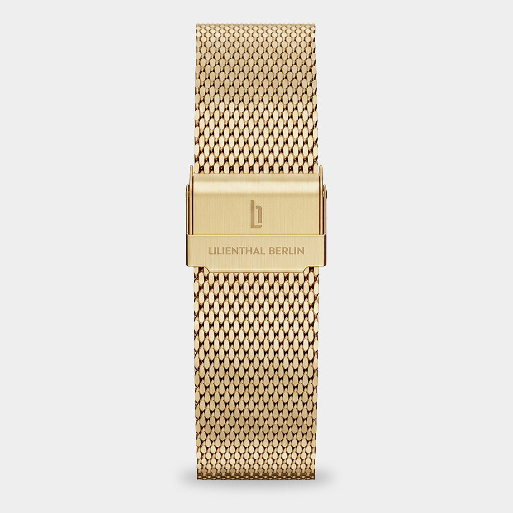 lilienthal-berlin-mesh-strap-milanaise-armband-gold-brushed image 1