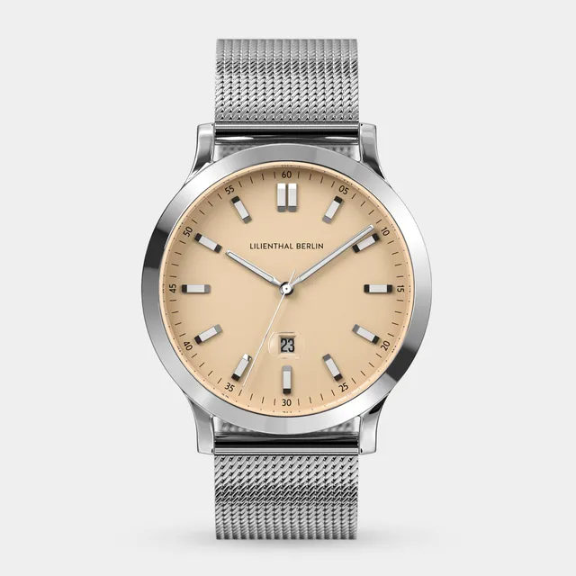 lilienthal-berlin-huxley-ii-sandbeige-armbanduhr-40-mm image 1