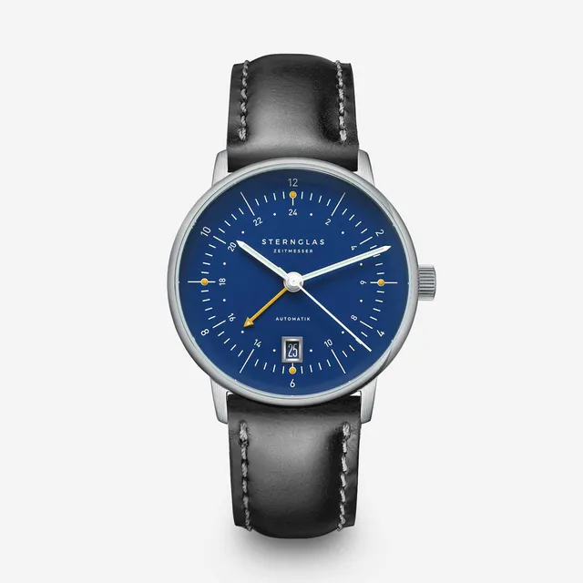 sternglas-naos-pro-gmt-automatik-armbanduhr-38-mm-dunkelblau image 1