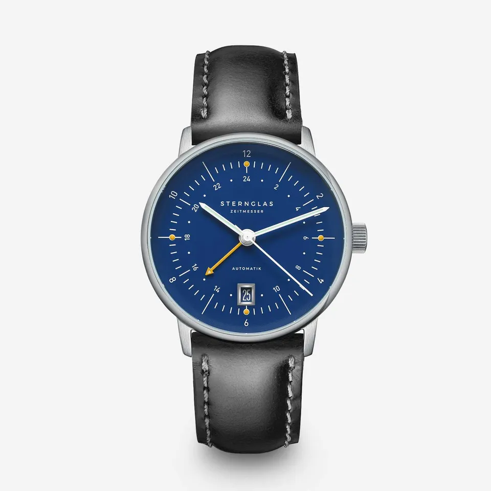 sternglas-naos-pro-gmt-automatik-armbanduhr-38-mm-dunkelblau image 1