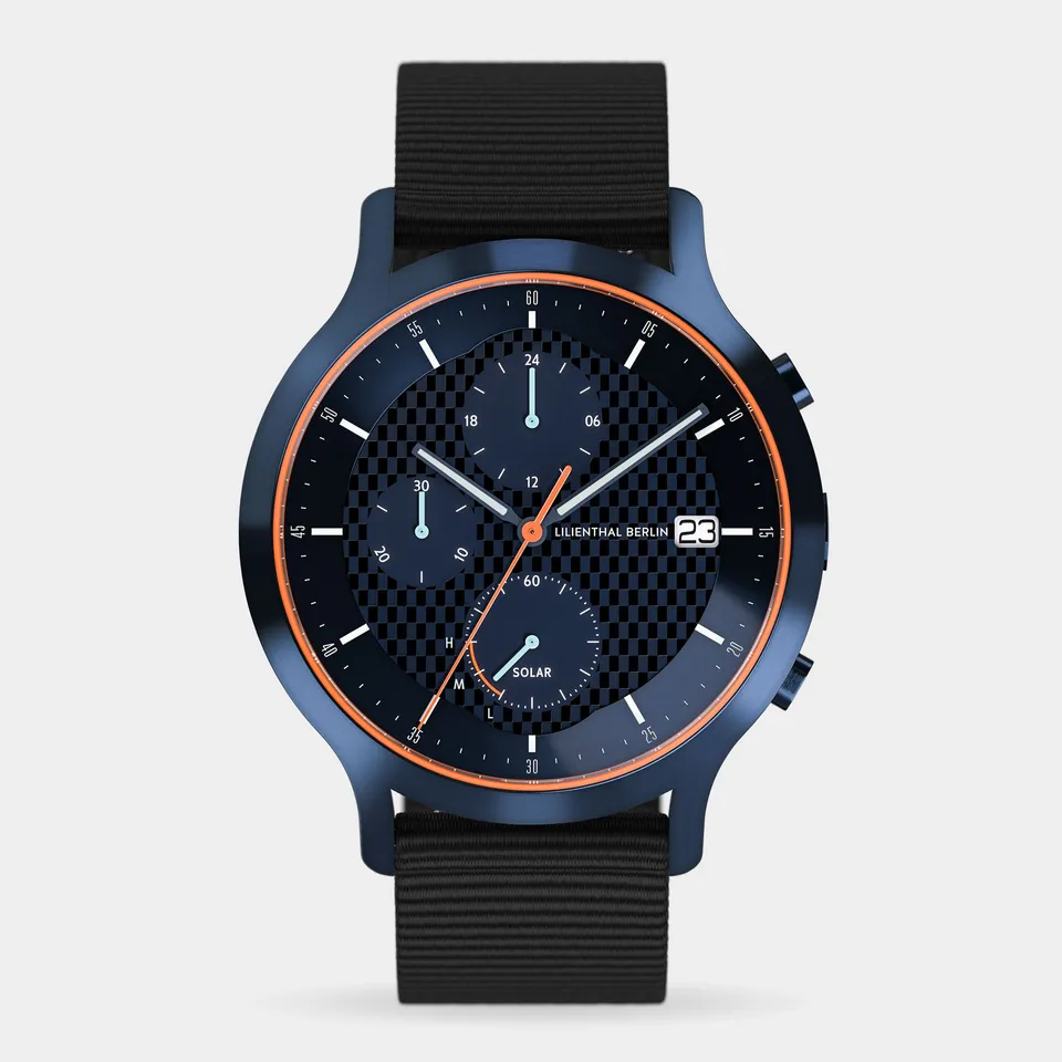 lilienthal-berlin-chronograph-solar-edition-iv-herrenuhr-carbon image 1