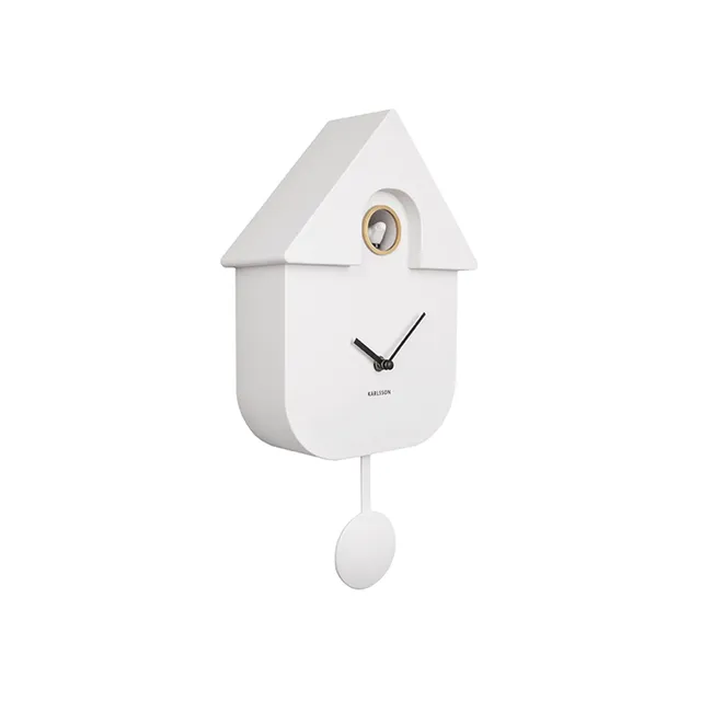 karlsson-modern-cuckoo-wanduhr-wei-8-5x21-5x41-cm-thermoplast image 1