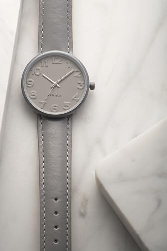 karlsson-ms-grey-damen-armbanduhr-stahl-mausgrau-3-2-cm image 8