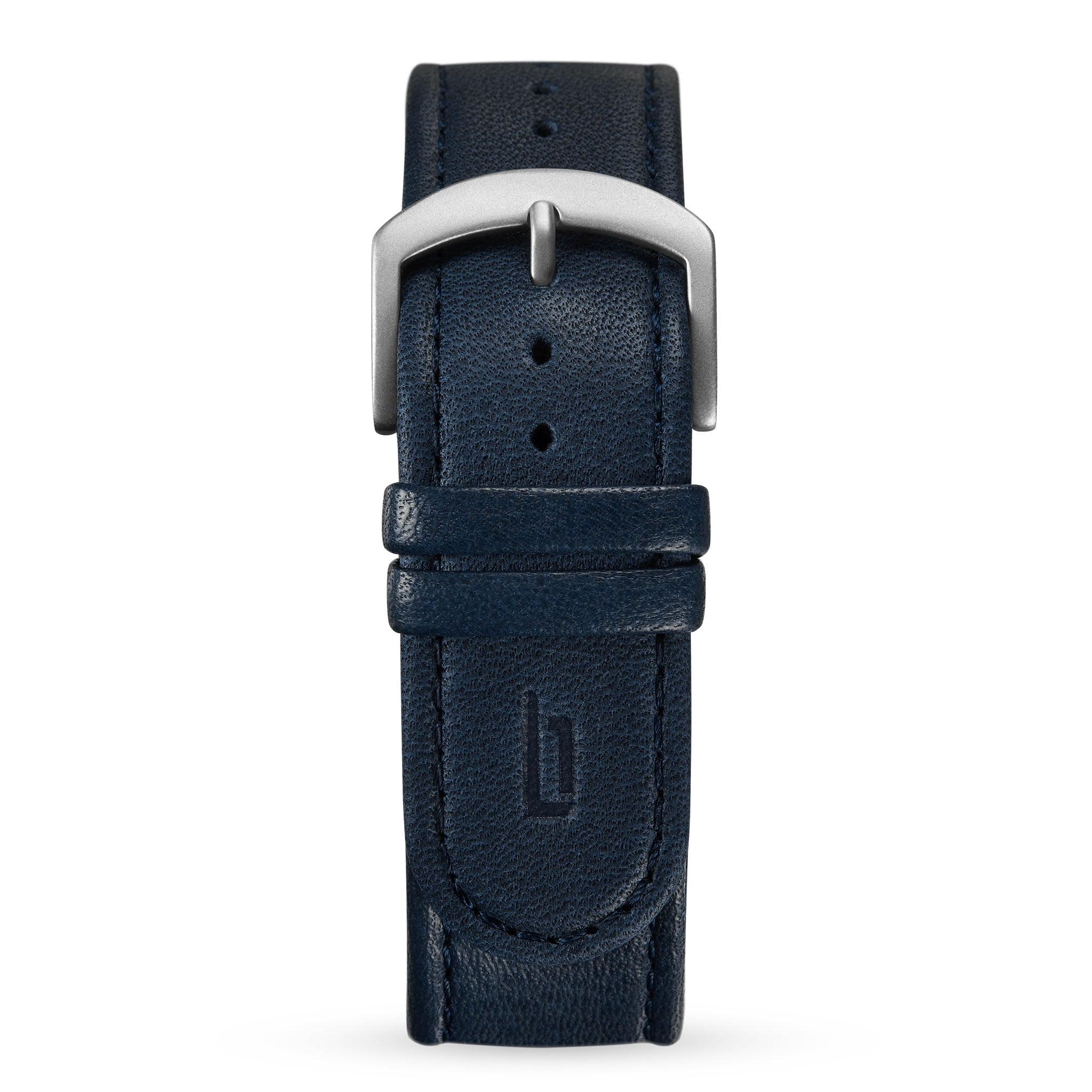 lilienthal-berlin-leather-strap-uhrenarmband-dark-blue image 1