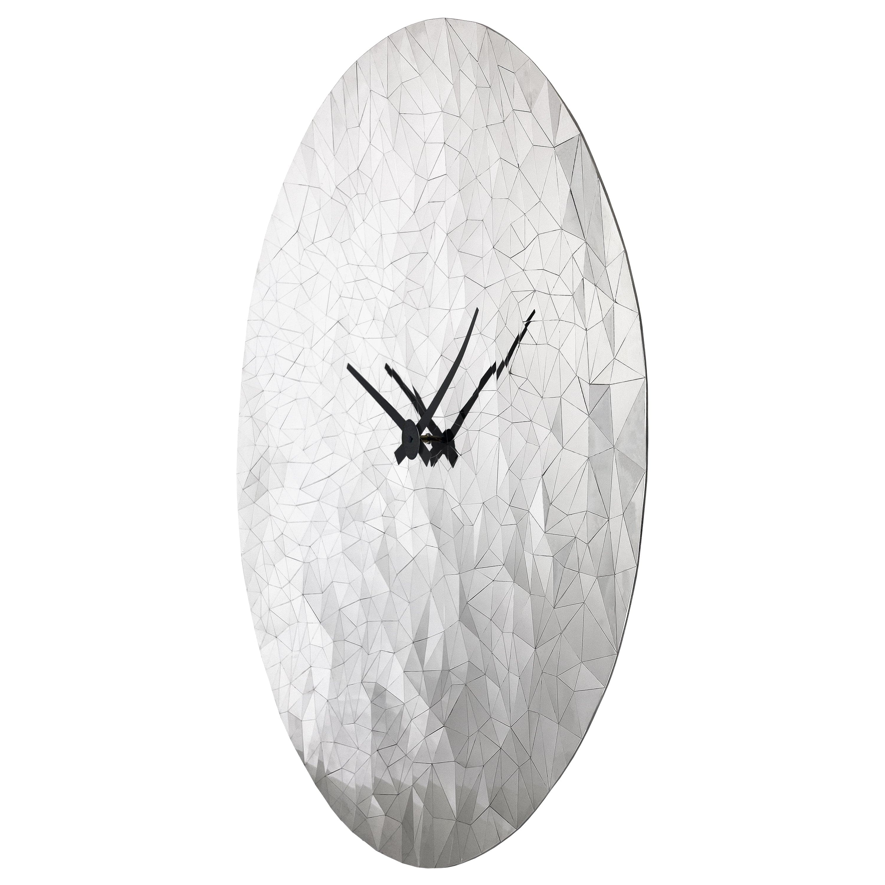 nextime-fragments-wanduhr-analog-80-cm-edelstahl-lautlos image 5