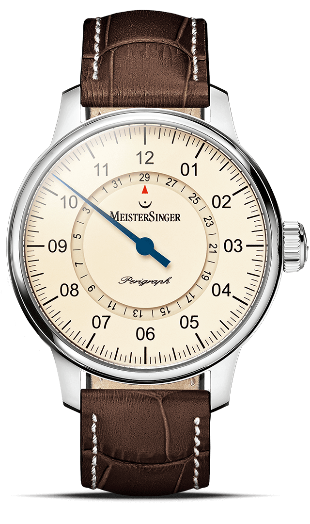 meistersinger-perigraph-einzeiger-armbanduhr-elfenbein image 1