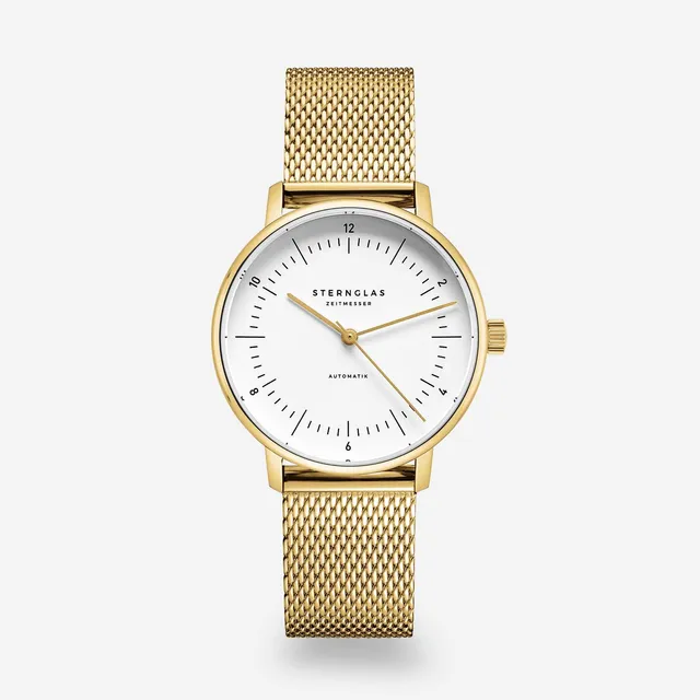 sternglas-naos-xs-automatik-gold-damenuhr-33-mm image 1