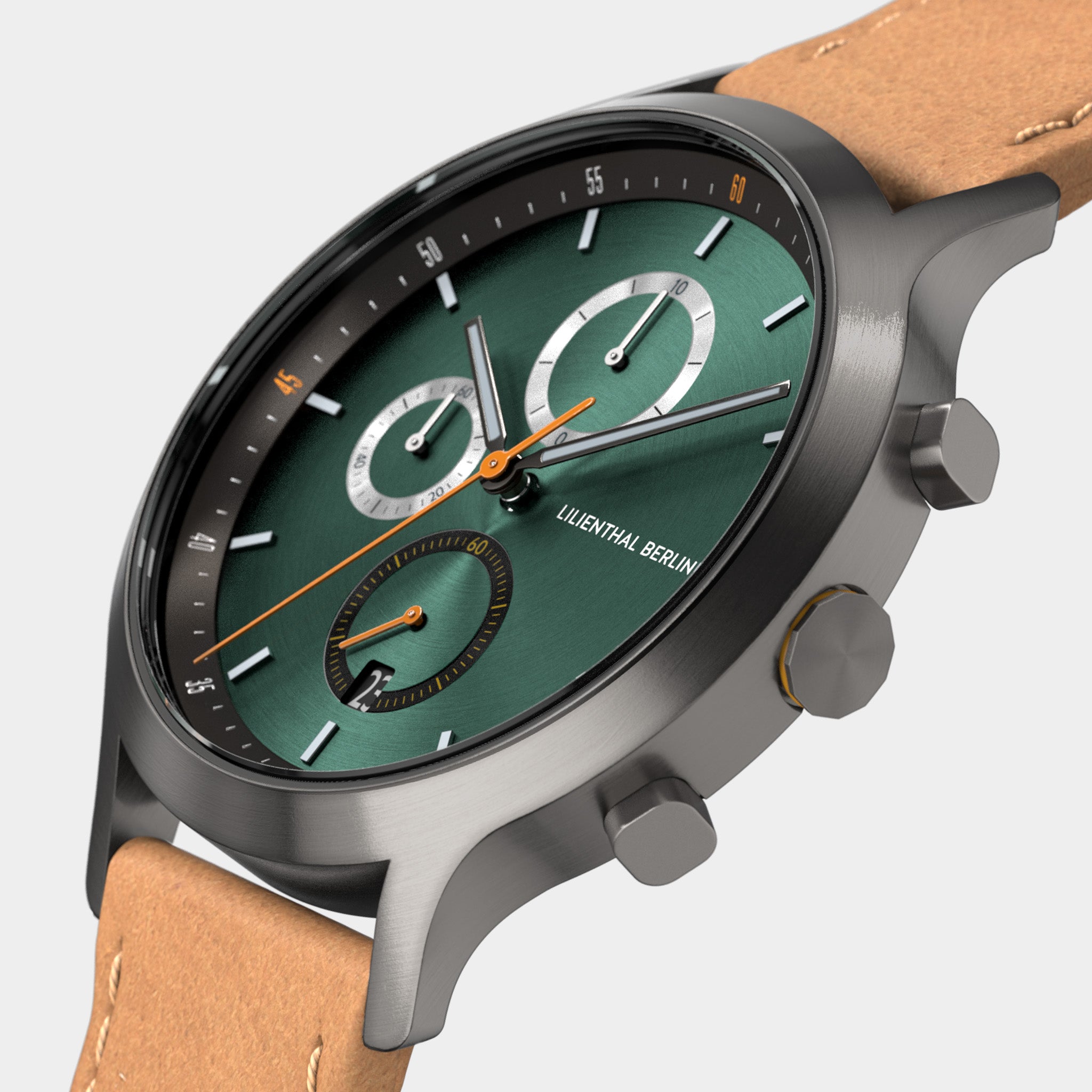 lilienthal-berlin-chronograph-armbanduhr-getaway-green-racing-green image 2