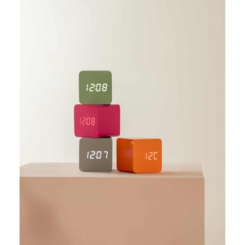 karlsson-spry-square-led-wecker-rosa-6-6x6-8x6-6-cm-mdf-mit-temperatur image 8