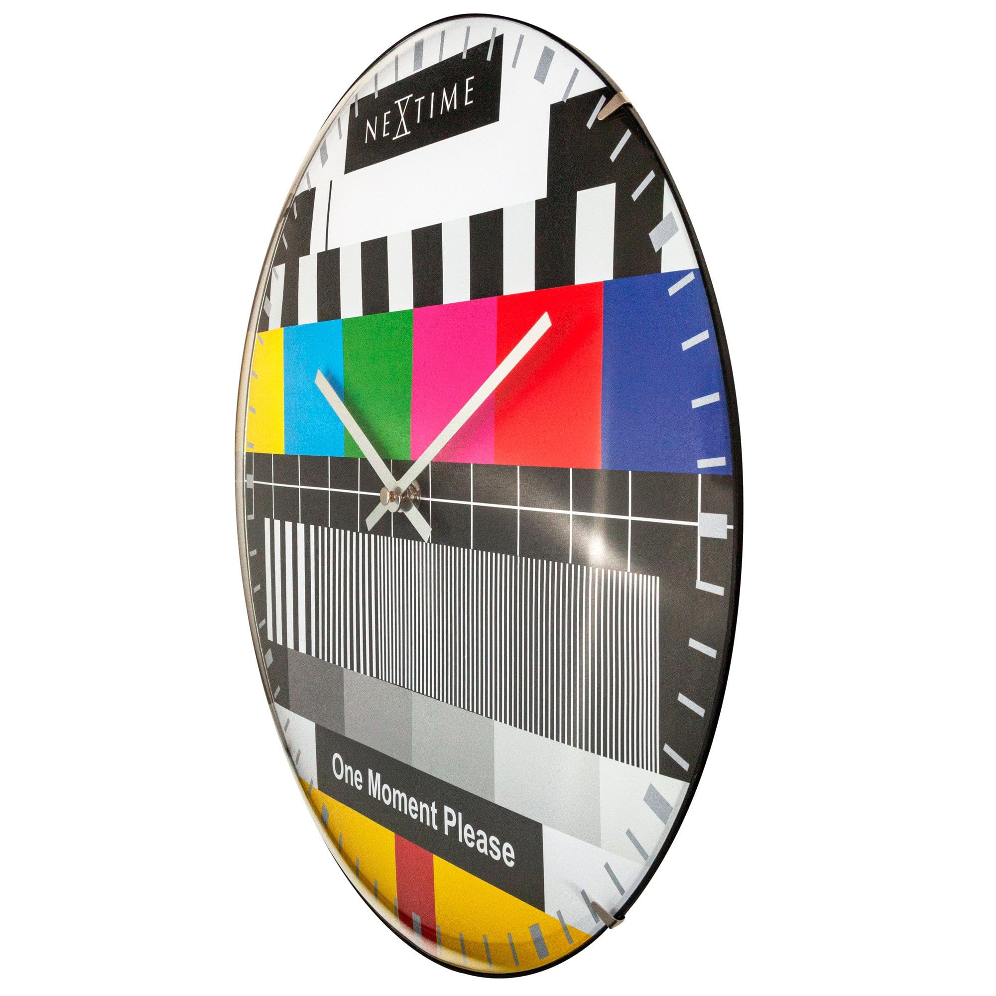 nextime-testpage-dome-wanduhr-analog-35-cm-glas-multicolor image 3