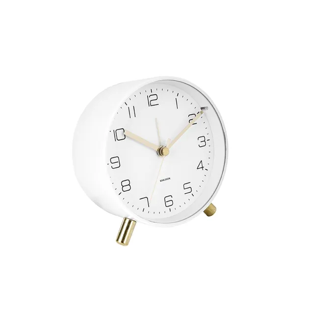 karlsson-lofty-wecker-wei-matt-11-cm-analog-mit-schlummerfunktion image 1