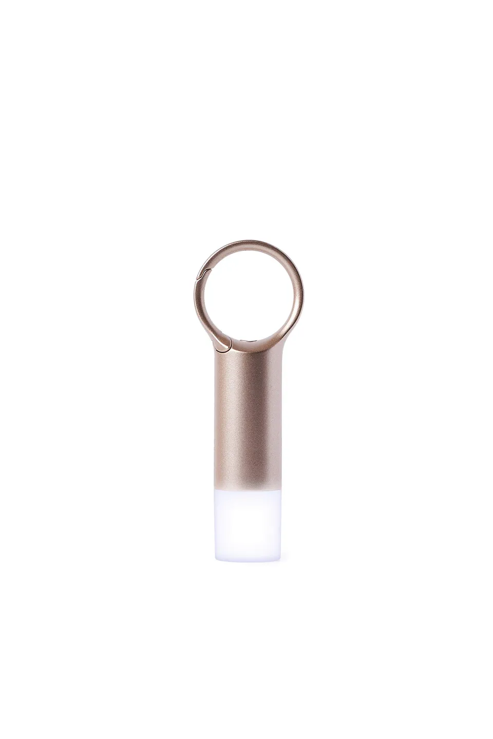 lexon-nomady-flash-led-warnleuchte-mit-goldenem-karabiner image 1