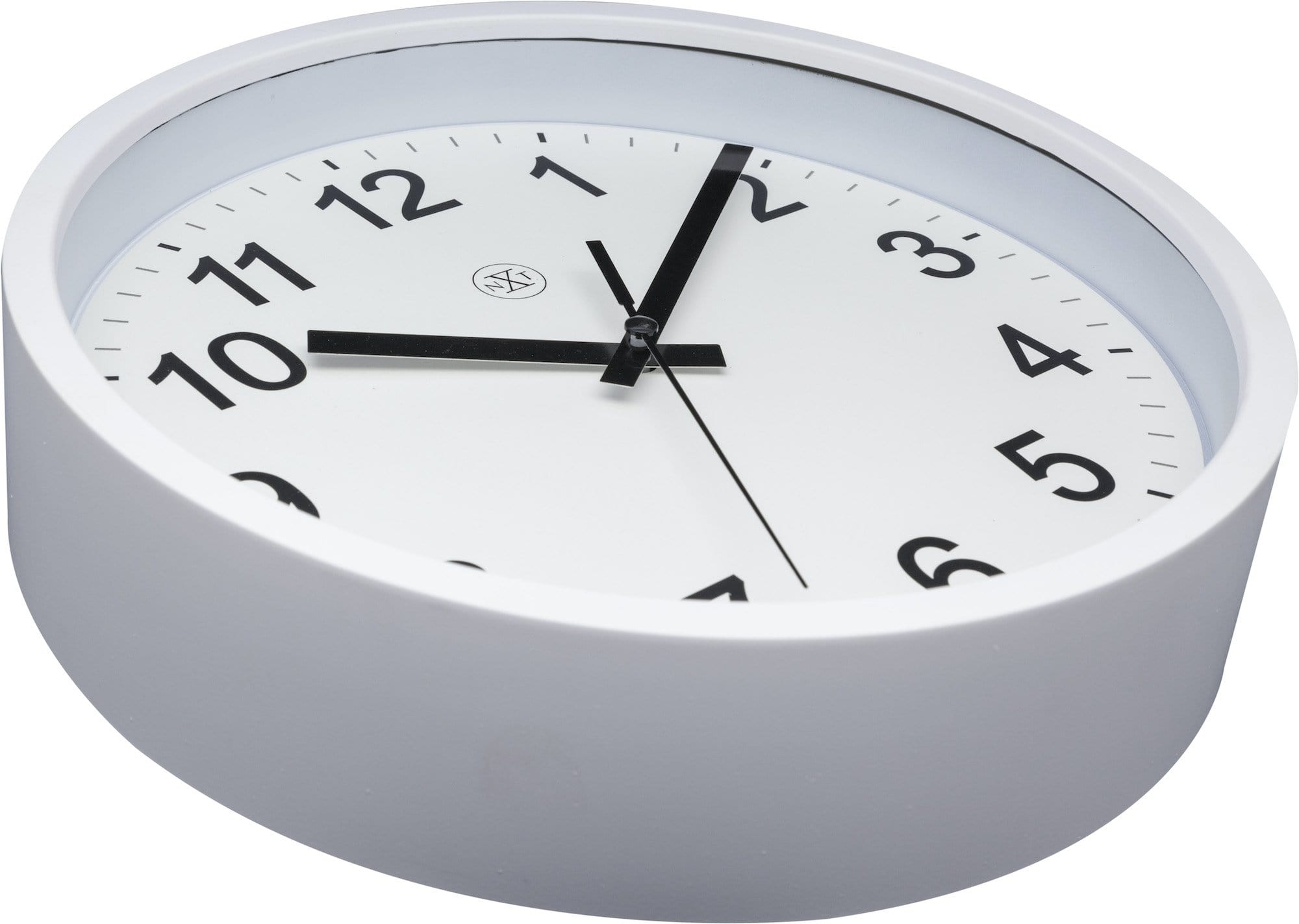 nextime-robust-wanduhr-25-5-cm-kunststoff-wei-silber image 4