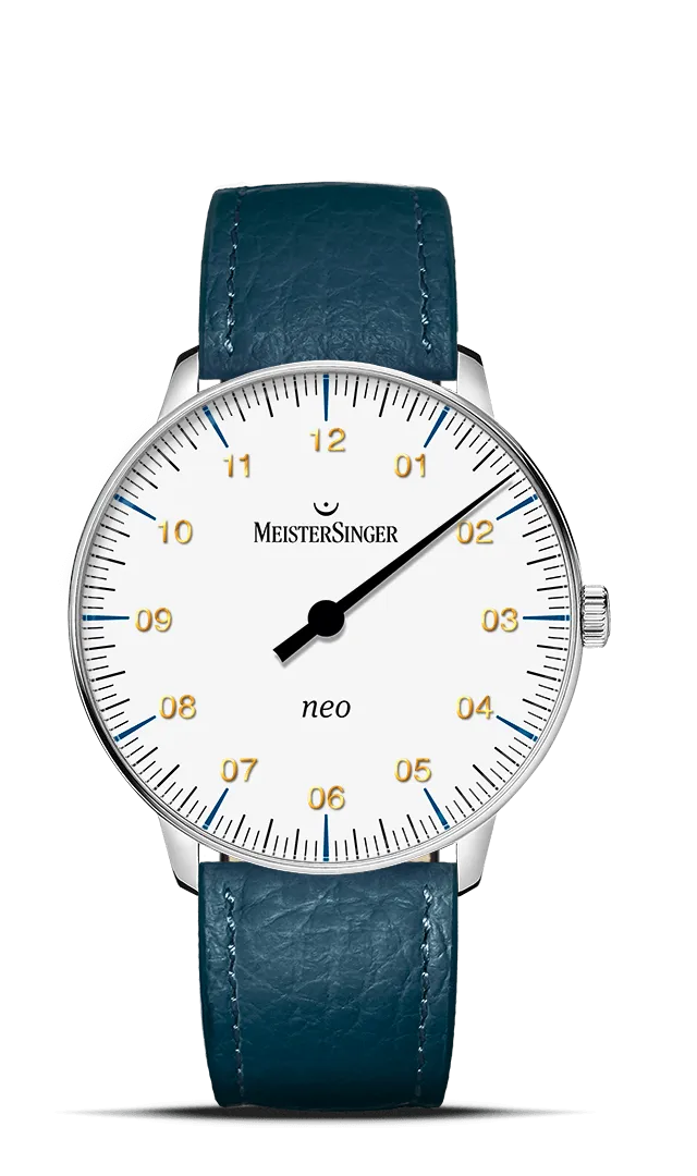 meistersinger-neo-wei-einzeiger-armbanduhr image 1