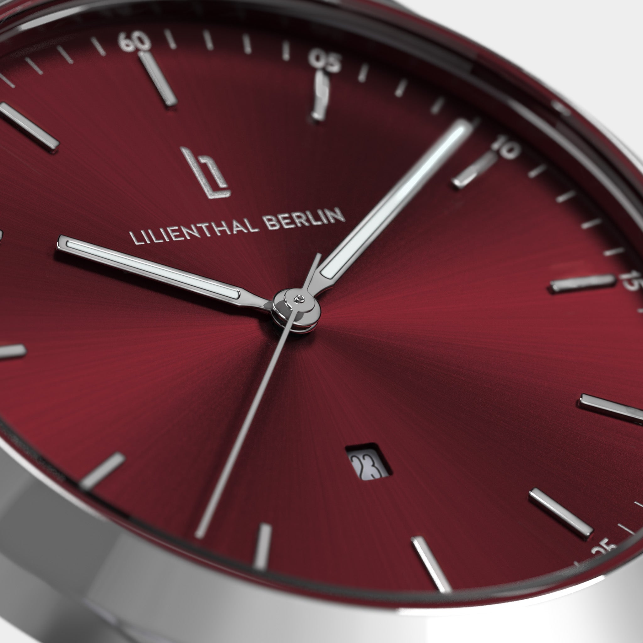 lilienthal-berlin-huxley-silver-bordeaux-unisex-uhr-40-mm image 4