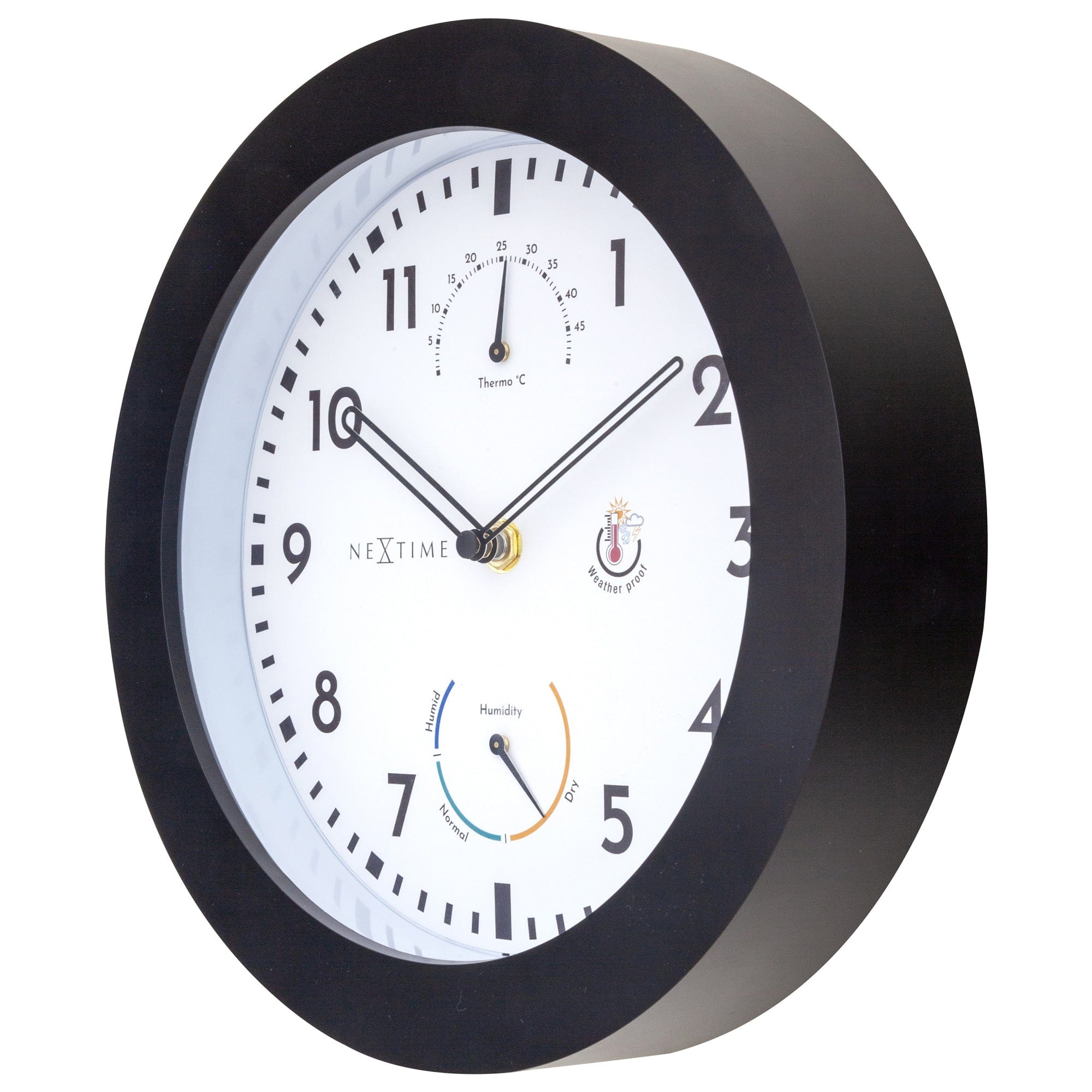 nextime-daisy-wetterstation-wanduhr-25-5-cm-wetterfest-schwarz image 8