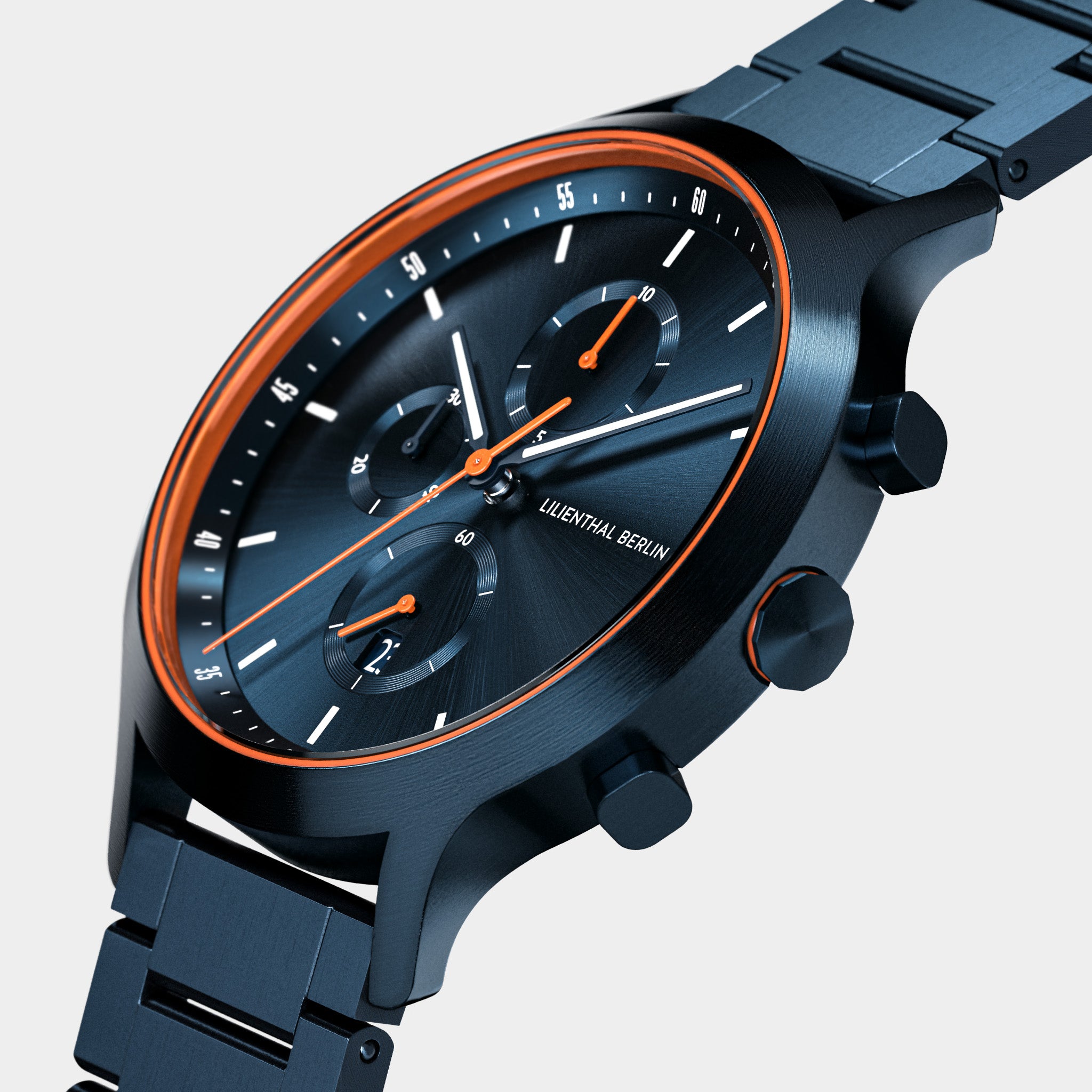 lilienthal-berlin-chronograph-blue-orange-midnight-blue image 2