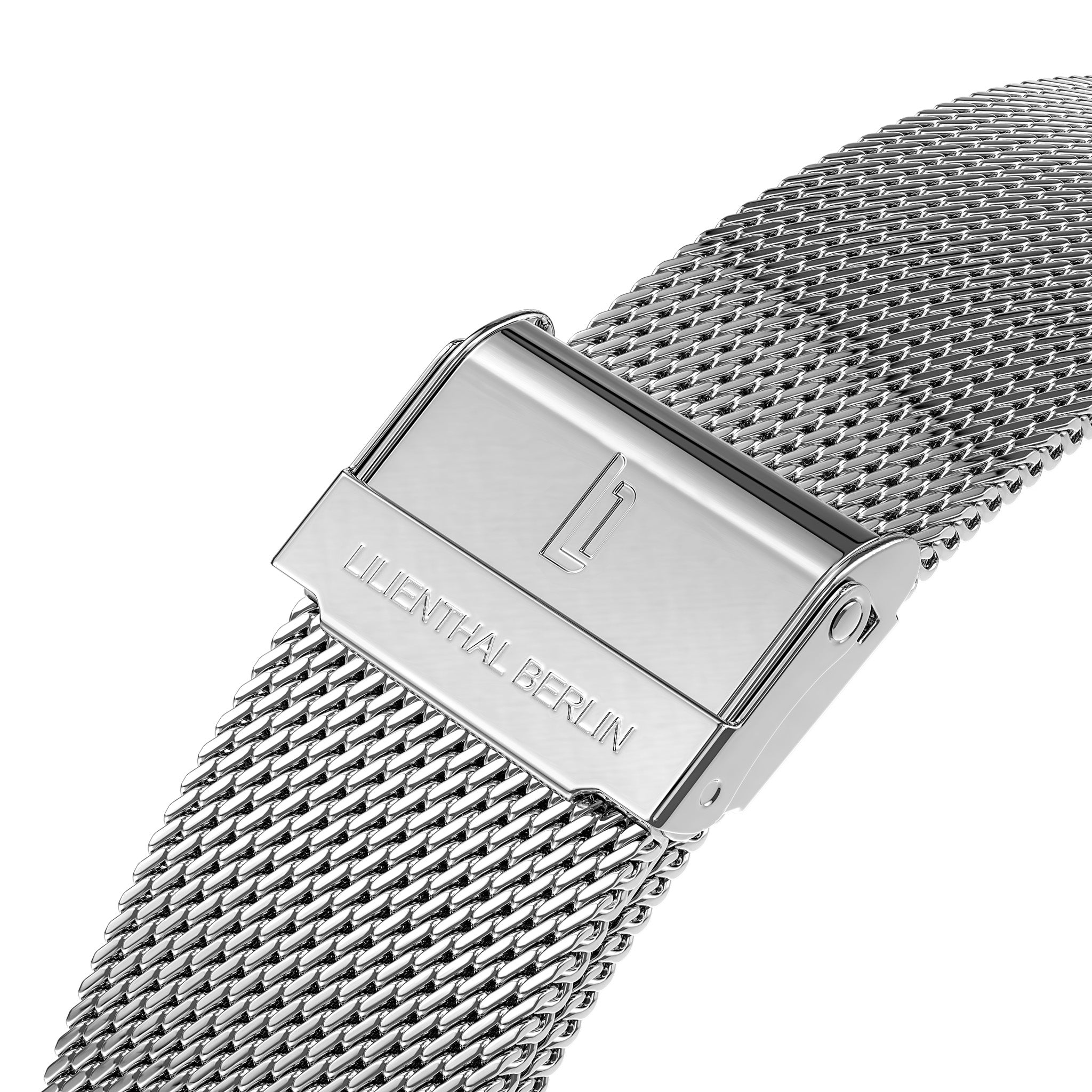 lilienthal-berlin-mesh-strap-uhrenarmband-silver-glossy image 2