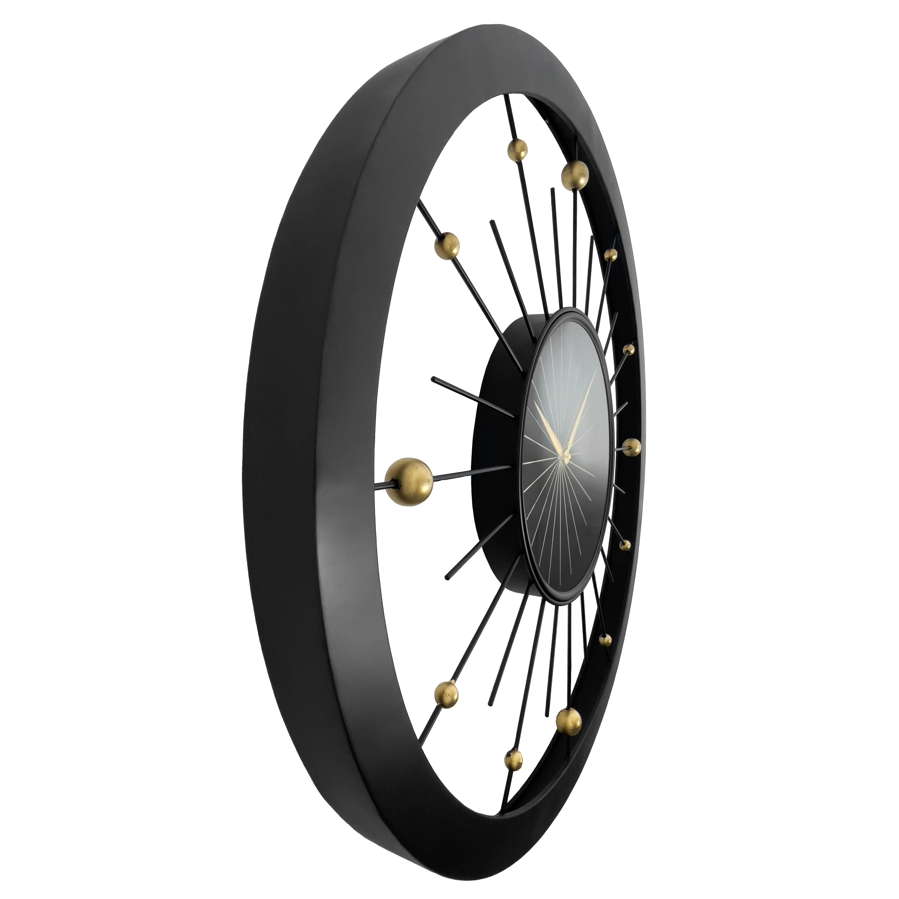 nextime-orbit-large-wanduhr-90-cm-metall-schwarz-lautlos image 2