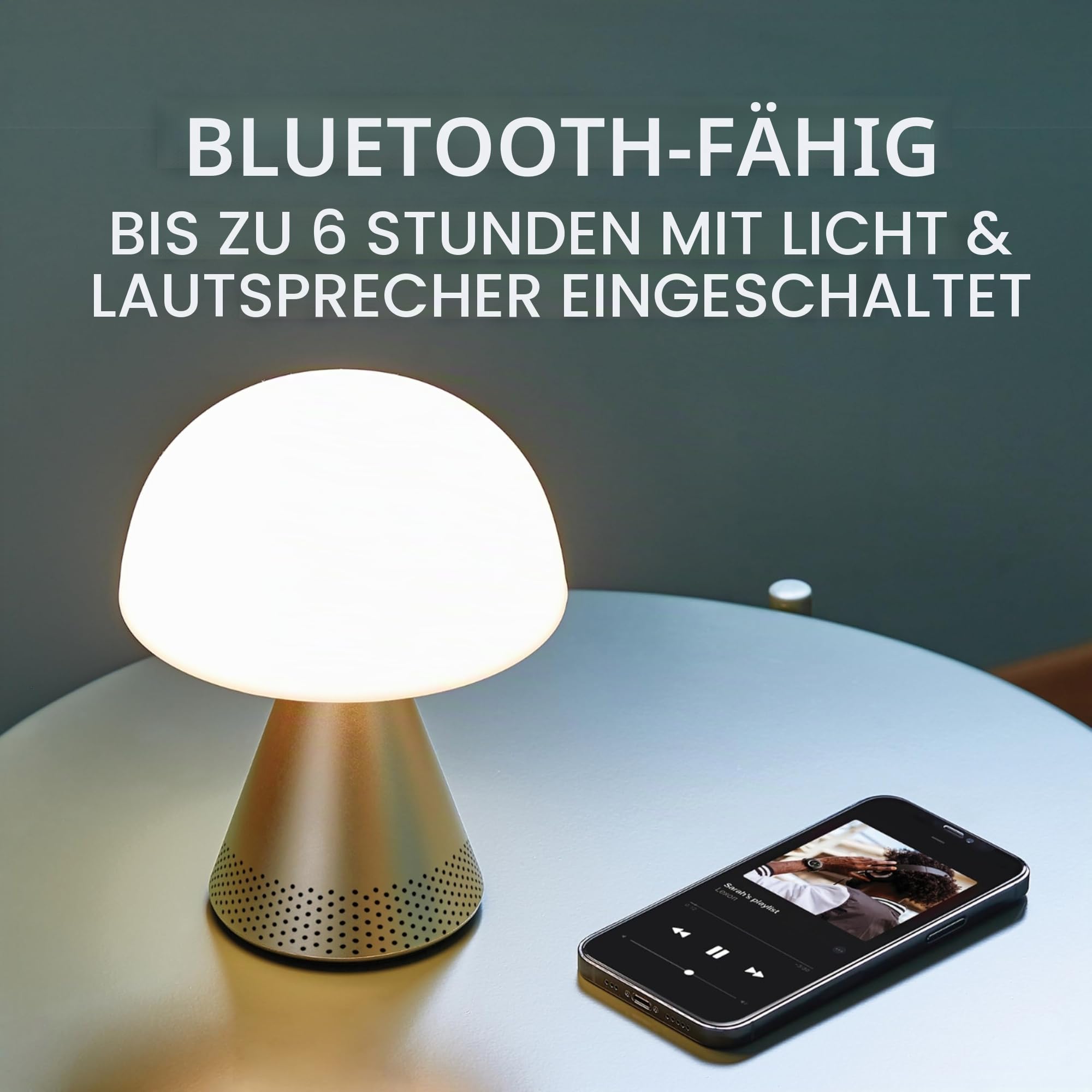 lexon-mina-l-audio-led-leuchte-mit-bluetooth-lautsprecher-17cm-poliertes-alumini image 6