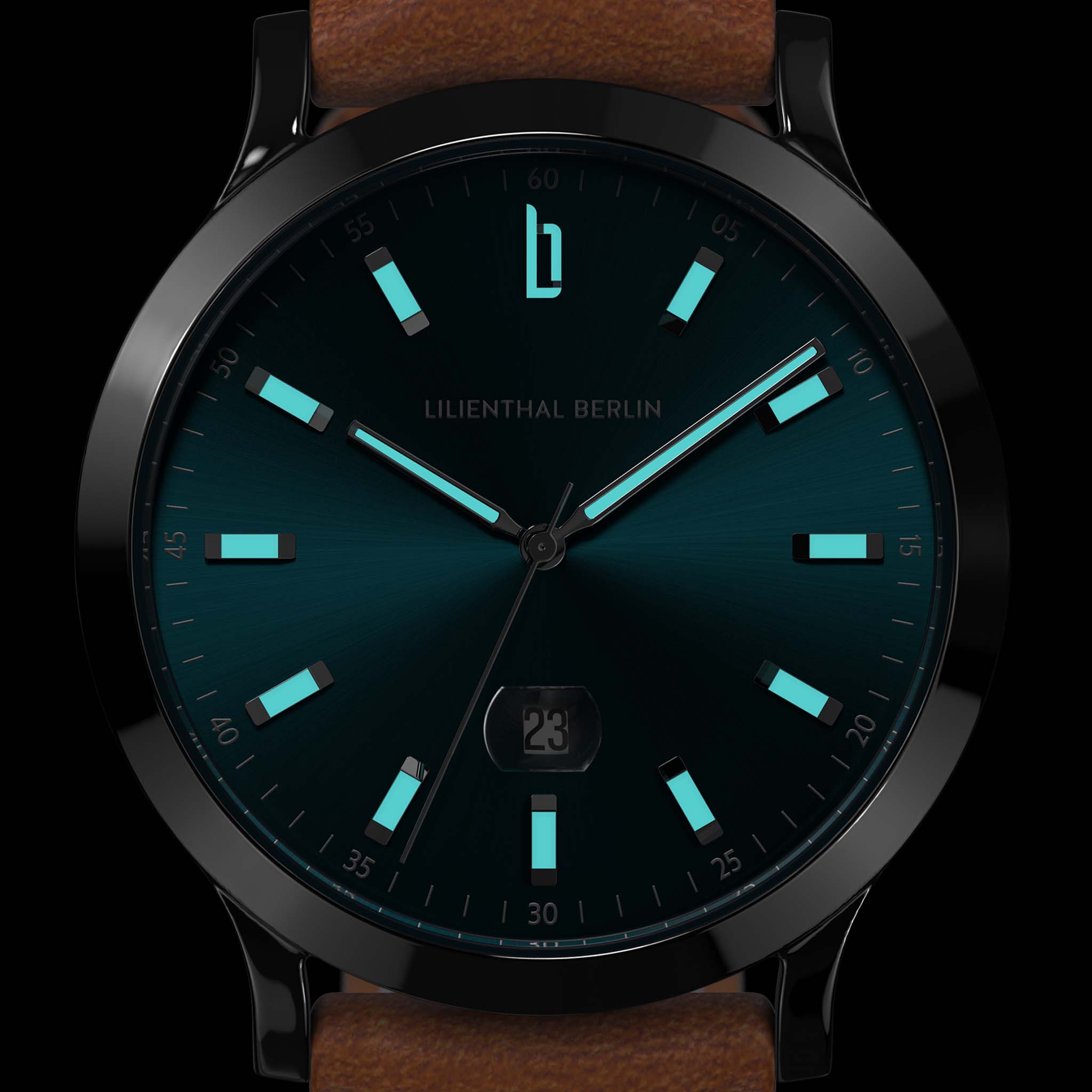 lilienthal-berlin-huxley-ii-armbanduhr-oceanic-teal-40-mm image 7