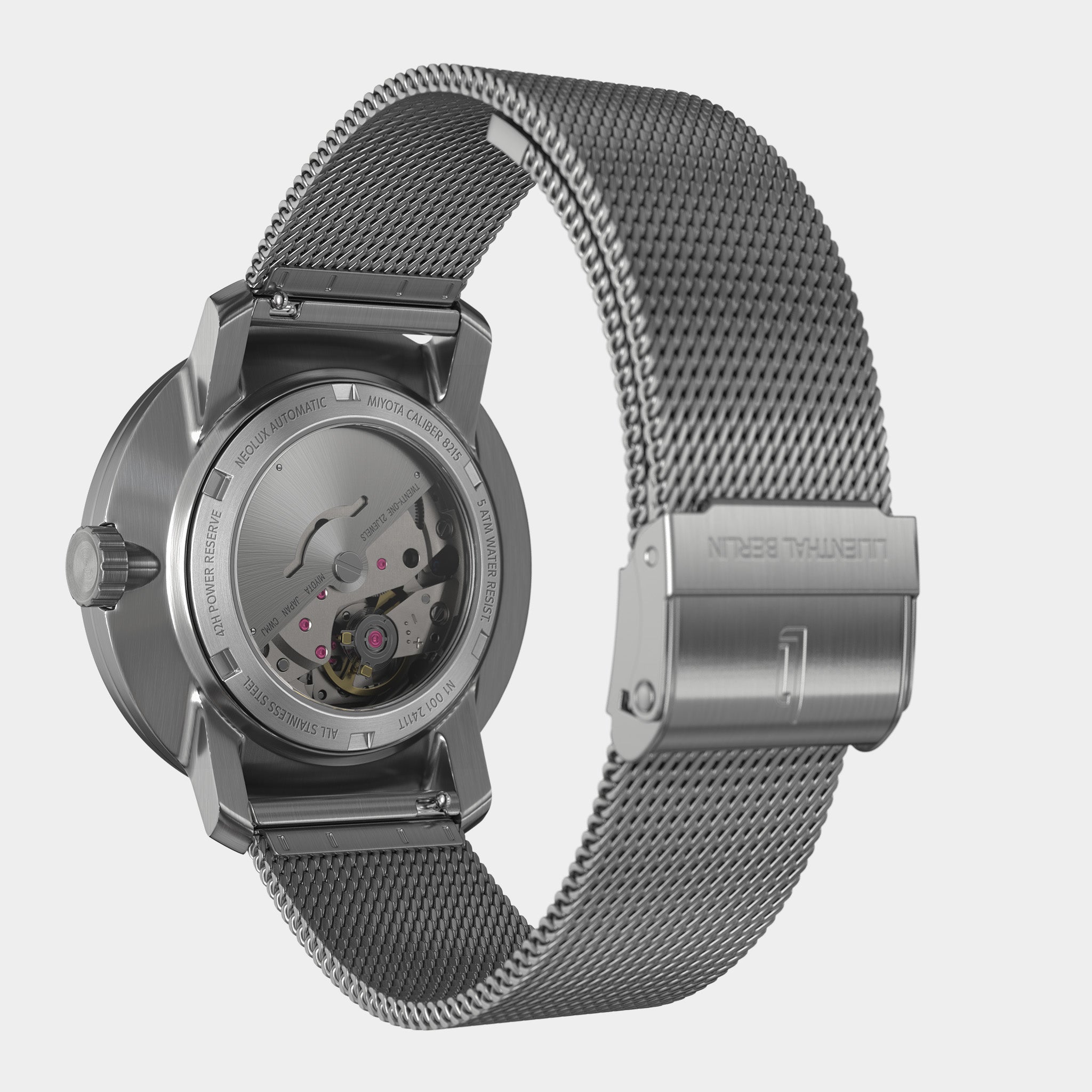 lilienthal-berlin-neolux-automatik-armbanduhr-silver-brown-42-mm image 8