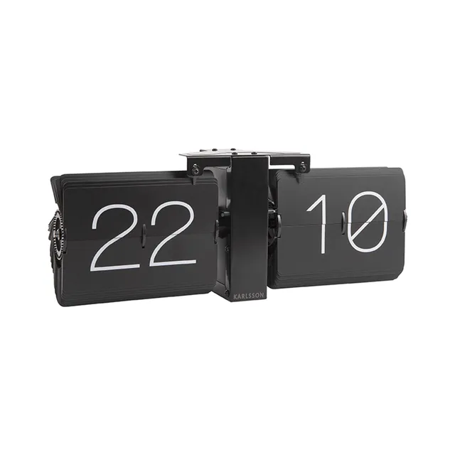karlsson-flip-clock-no-case-schwarz-36x8-5x14-cm image 1
