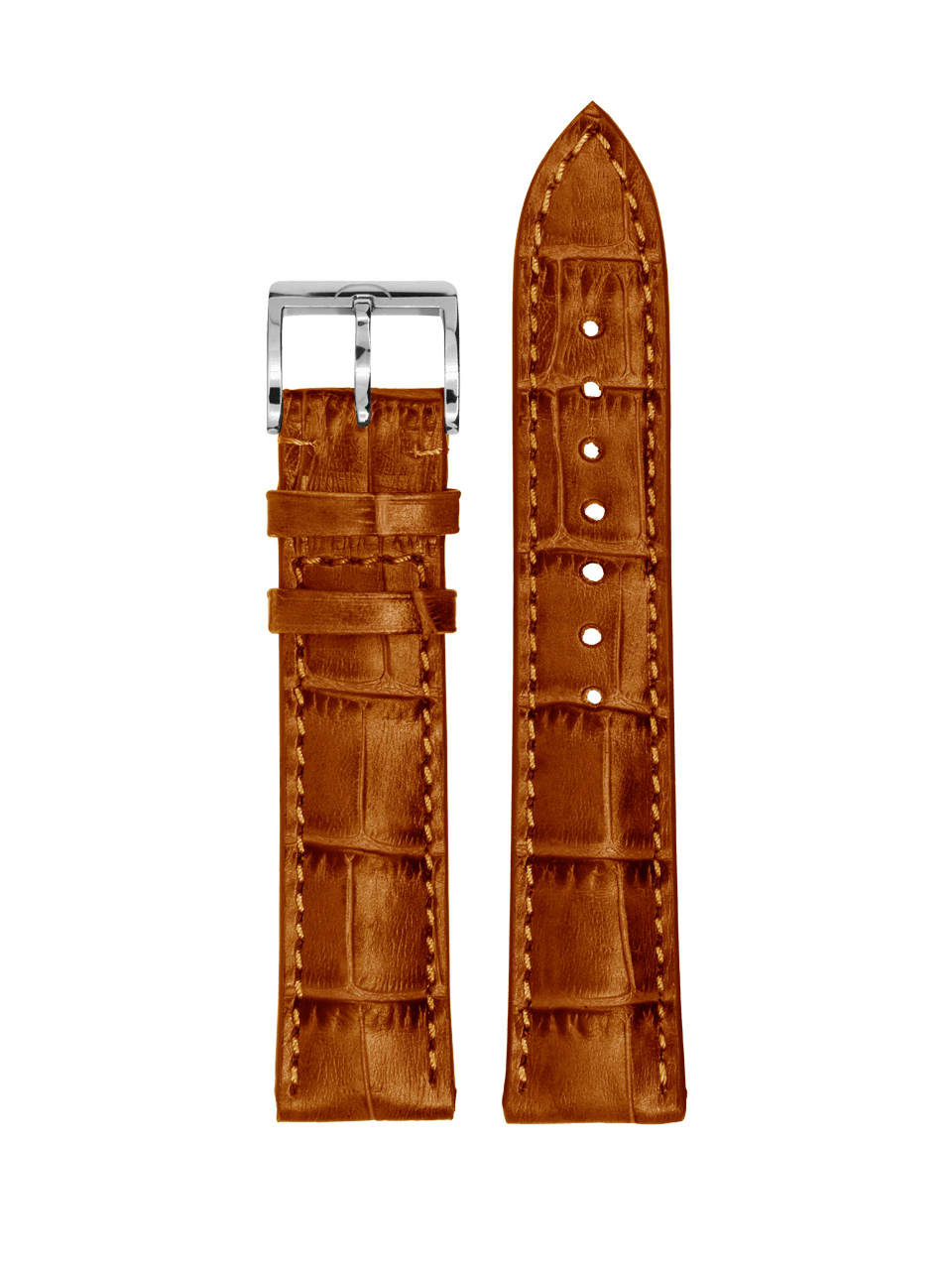 meistersinger-rindslederband-mit-krokopr-gung-uhrenarmband image 1