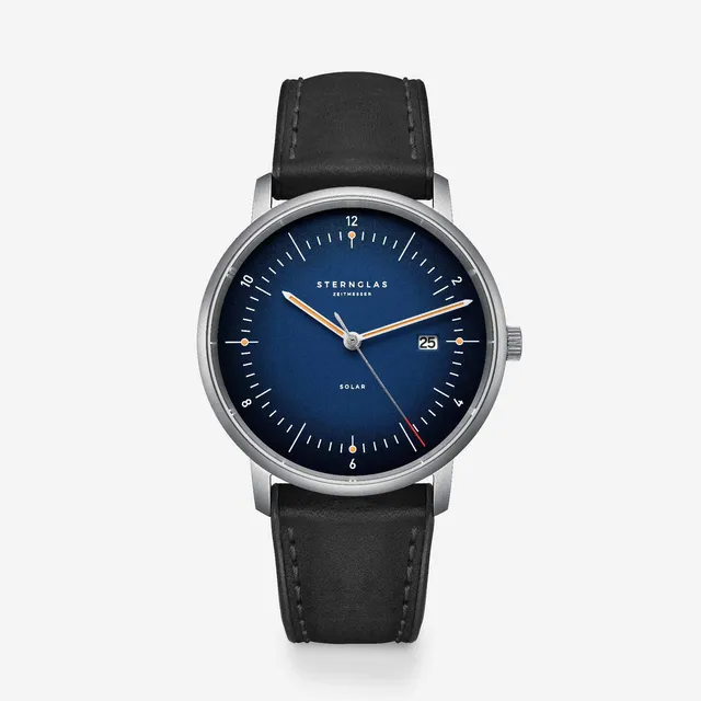sternglas-naos-solar-edition-titan-herrenuhr-dunkelblau-38-mm image 1