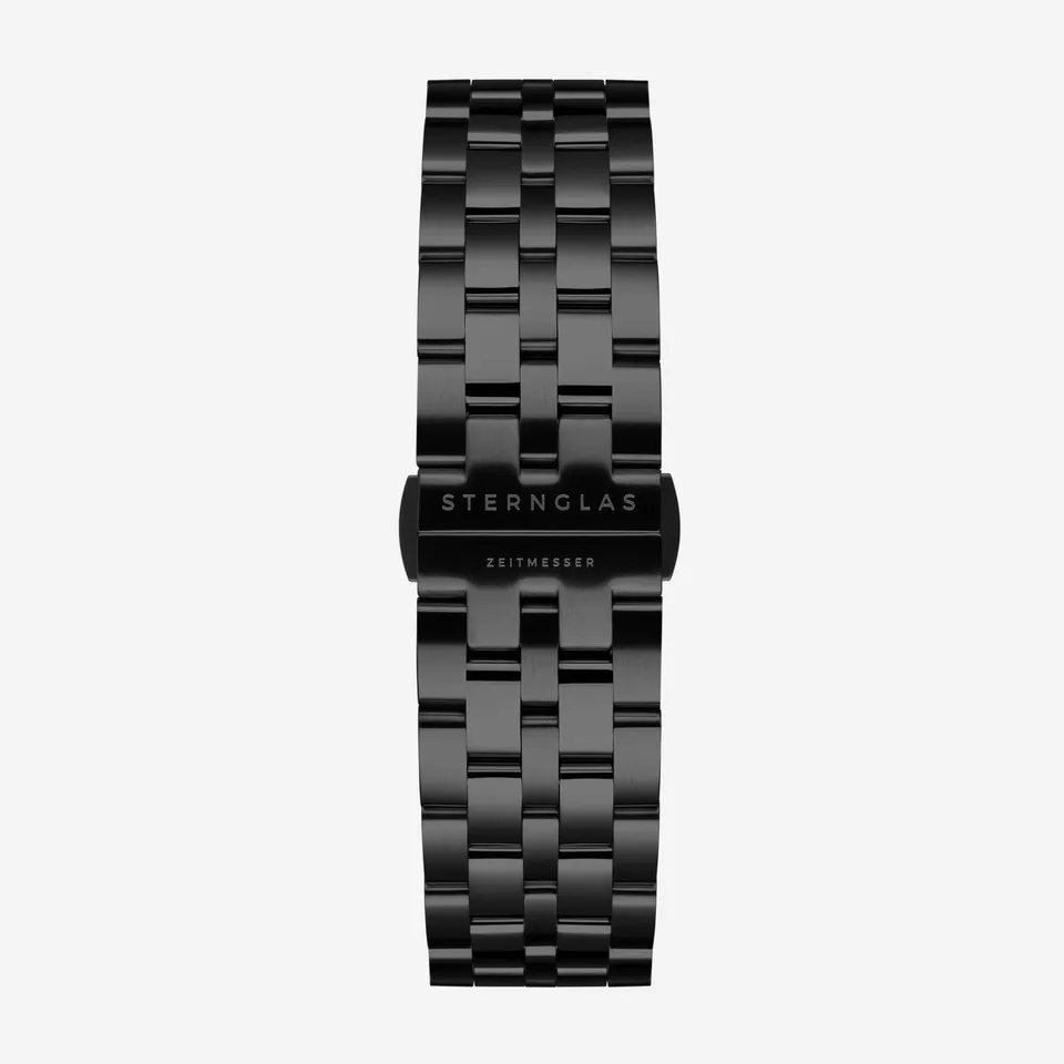 sternglas-gliederarmband-20-mm-schwarz-edelstahl-f-r-aesthet-chrono image 1