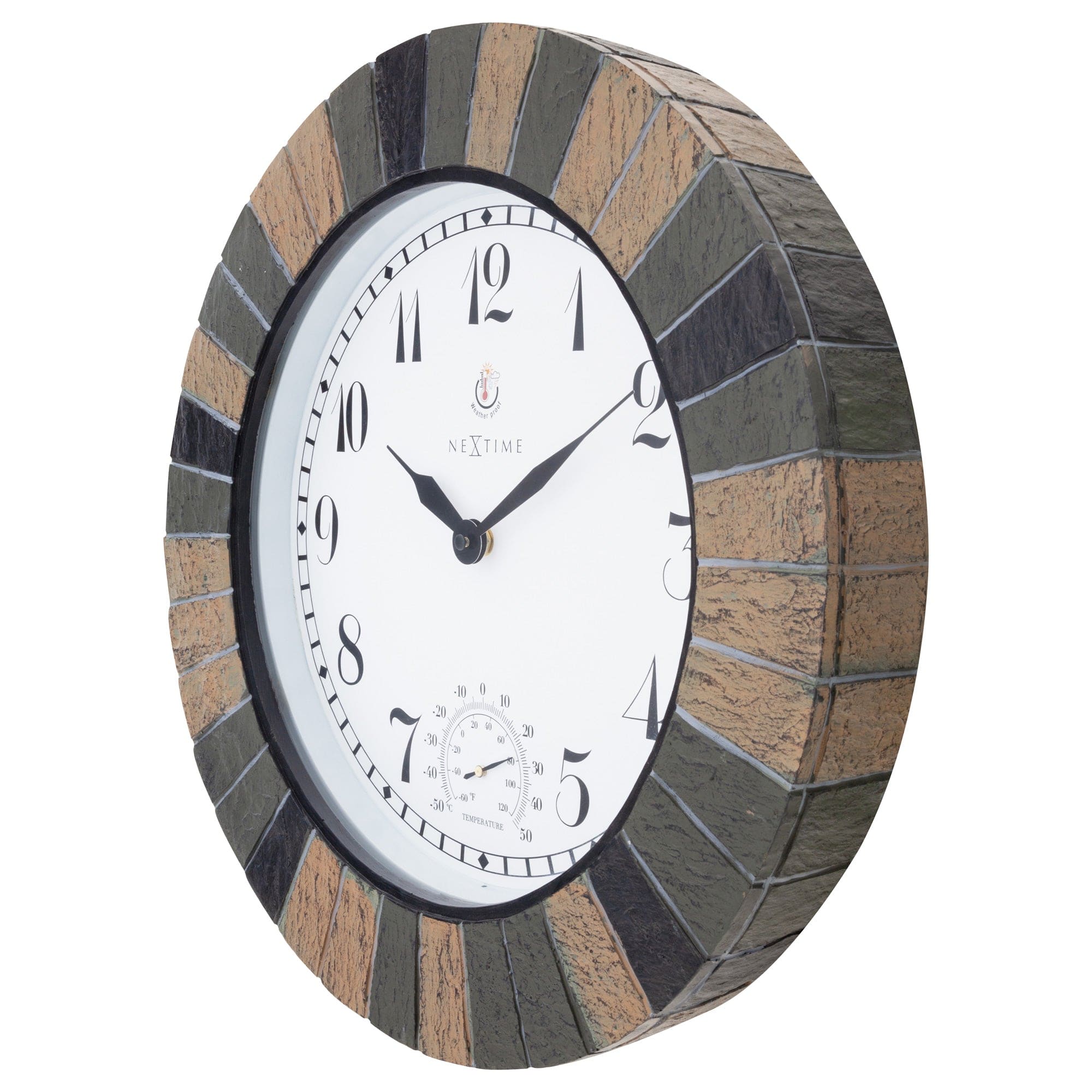 nextime-aster-large-outdoor-uhr-43-5-cm-mit-thermometer-schwarz image 8